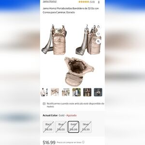 Chic Gold Convertible Backpack